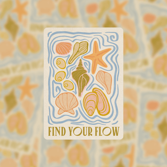 Find Your Flow - Vinyl Sticker - Spiral Circle