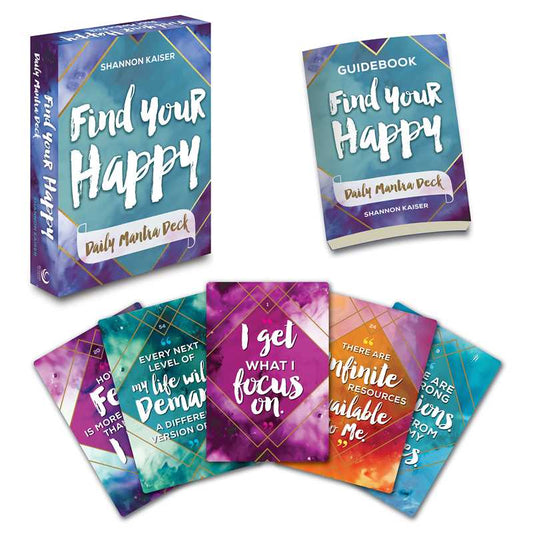 Find Your Happy Daily Mantra Deck - Spiral Circle