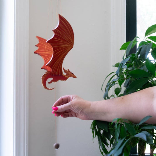 Fire Dragon Flying Mobile - Spiral Circle