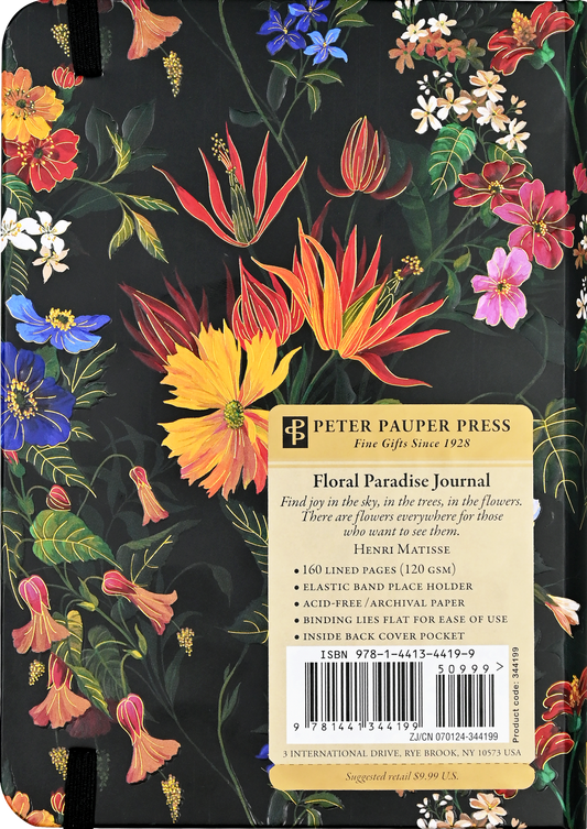 Floral Paradise Journal - Spiral Circle