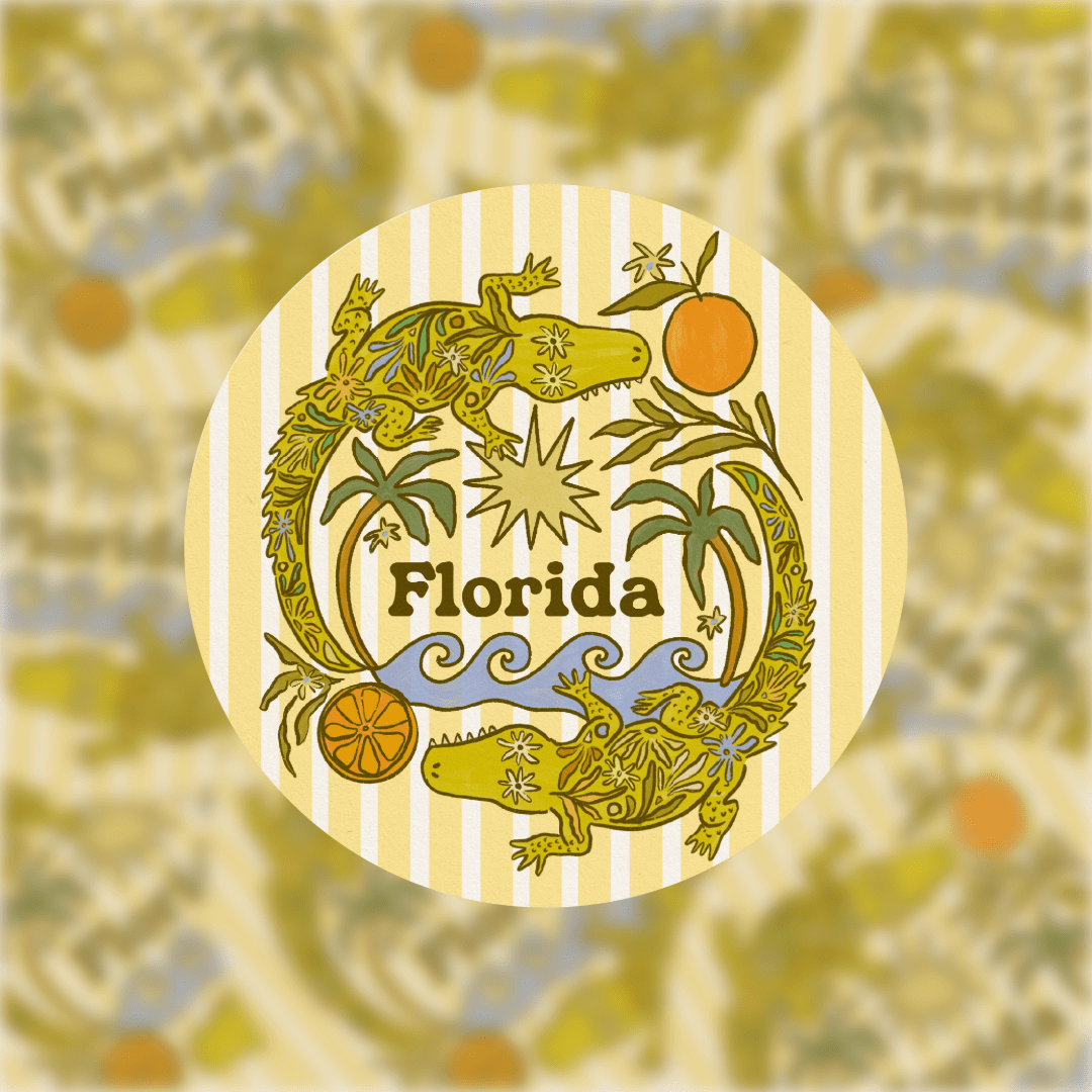 Florida Gators | Sticker - Spiral Circle