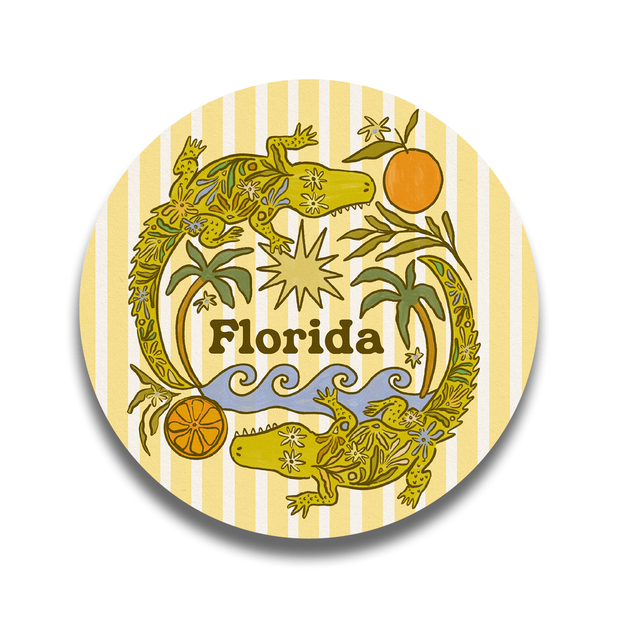 Florida Gators | Sticker - Spiral Circle