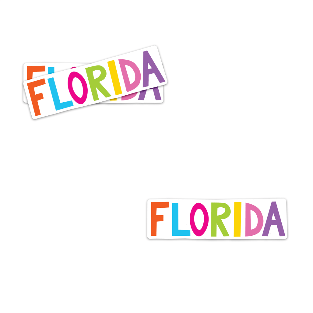 Florida Sticker - Spiral Circle