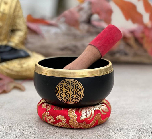 Flower Of Life Singing Bowl - Spiral Circle