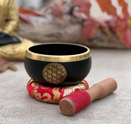 Flower Of Life Singing Bowl - Spiral Circle