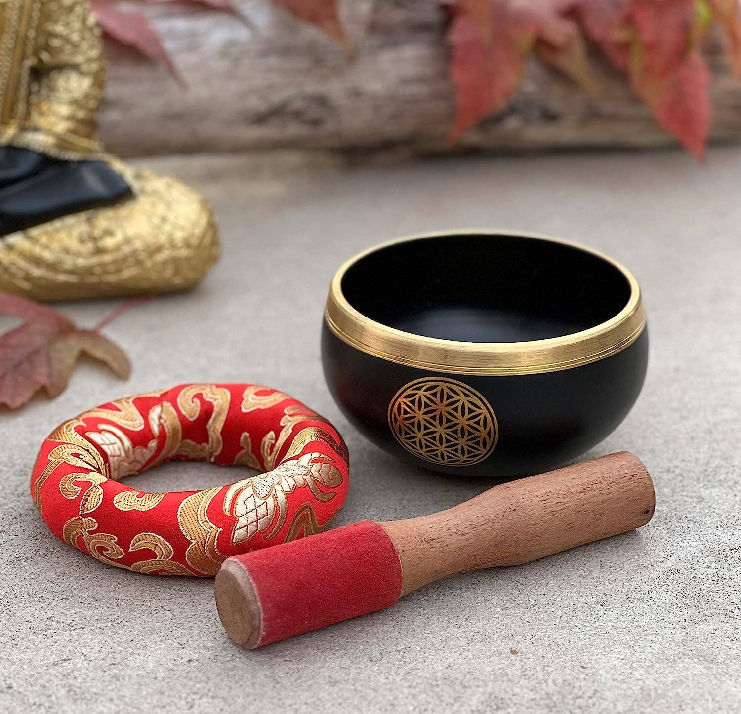 Flower Of Life Singing Bowl - Spiral Circle
