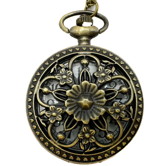 Flower Pocket Watch - Spiral Circle