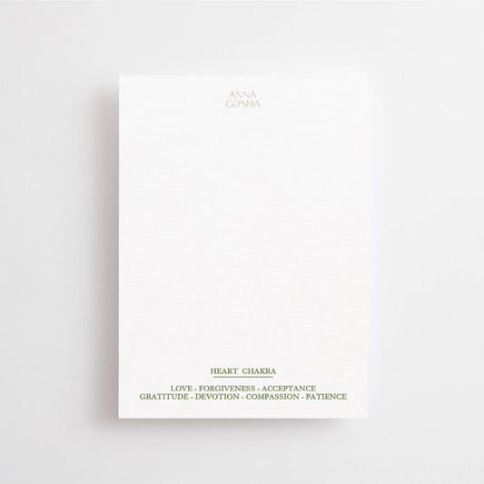 FOLLOW THE LOVE, ALWAYS - CHAKRA CARD - 4. HEART CHAKRA - Spiral Circle