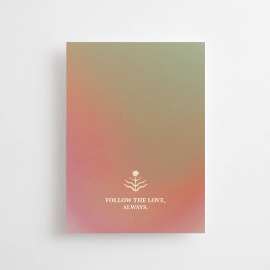 FOLLOW THE LOVE, ALWAYS - CHAKRA CARD - 4. HEART CHAKRA - Spiral Circle