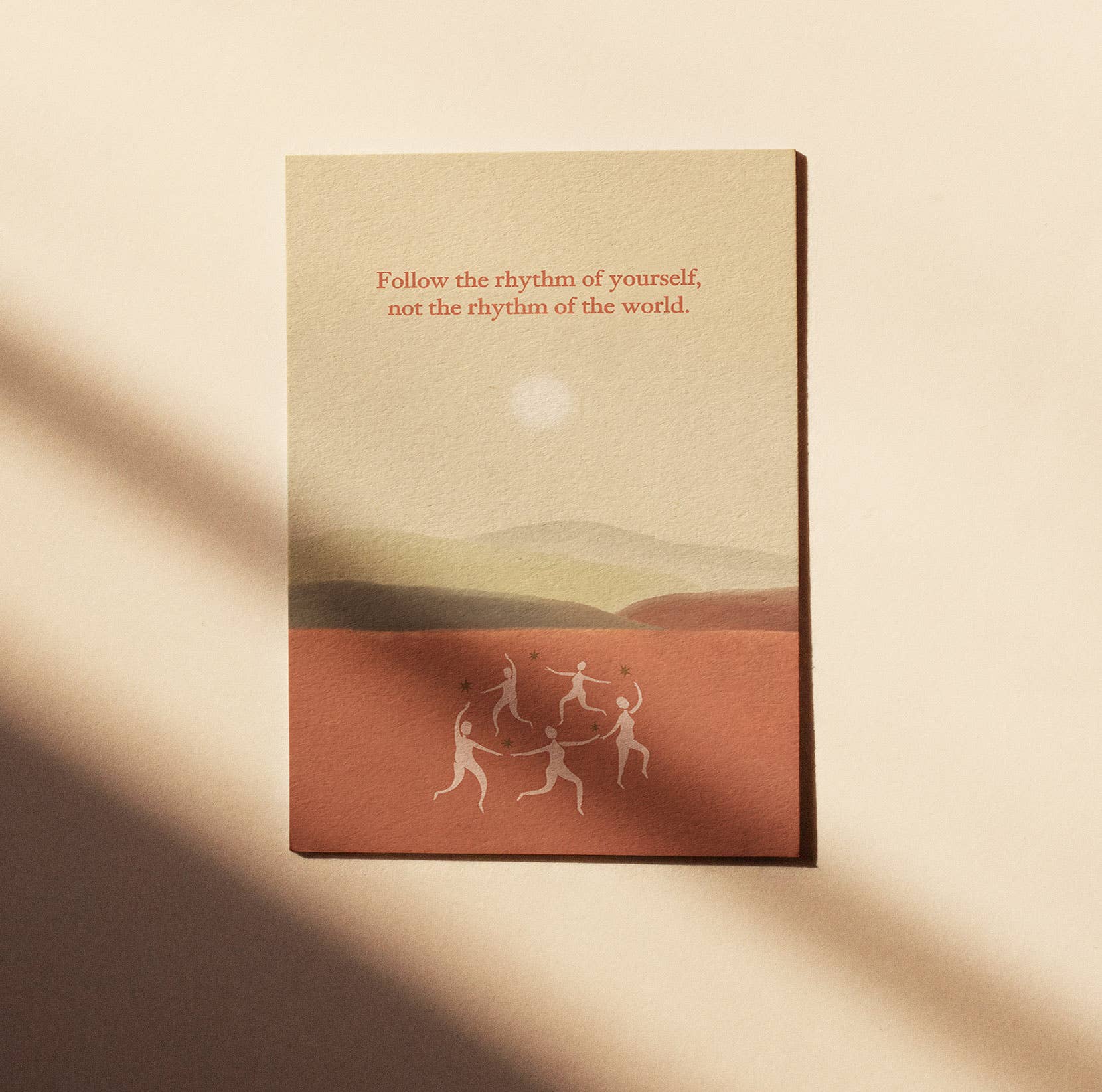 FOLLOW THE RHYTHM OF YOURSELF, NOT THE RHYTHM OF THE WORLD - Spiral Circle