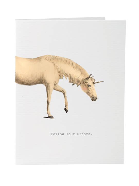 Follow Your Dreams Greeting Card - Spiral Circle