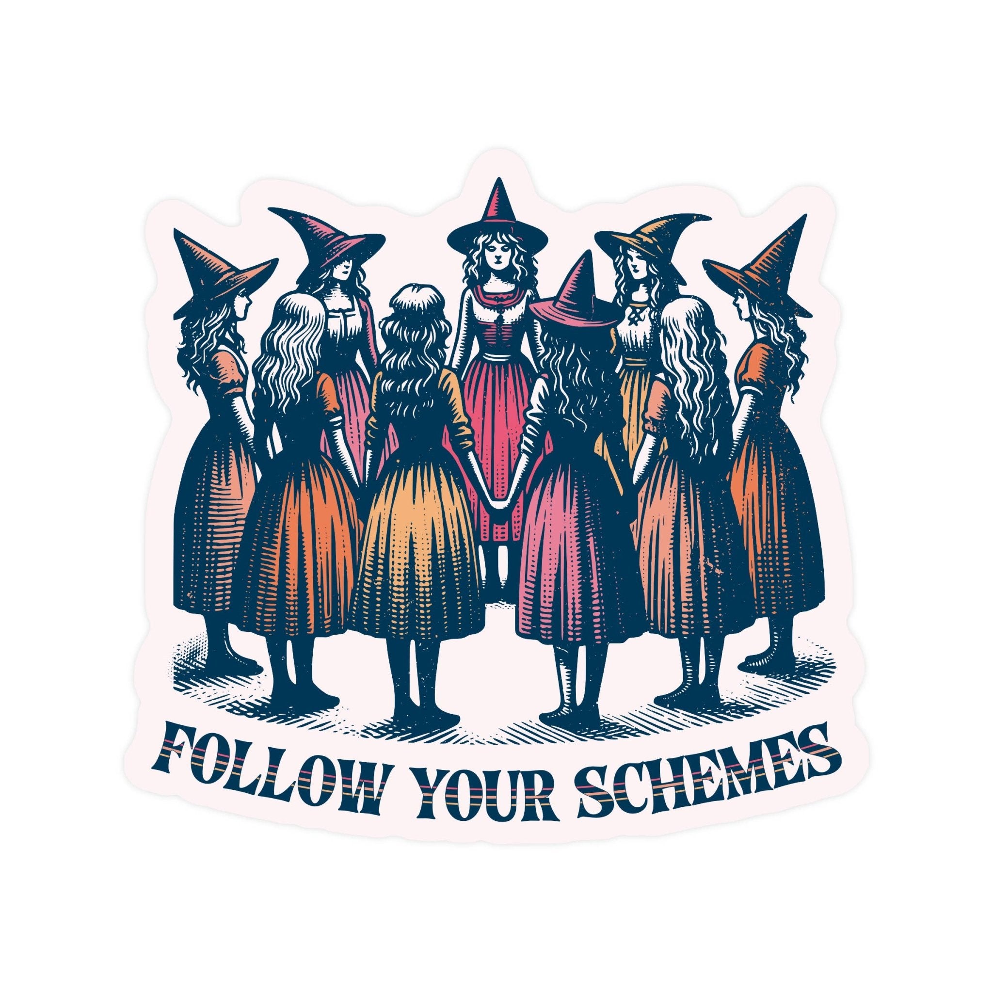 Follow Your Schemes Sticker - Spiral Circle