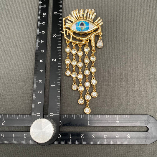 Fringe Eyes Earrings - Spiral Circle