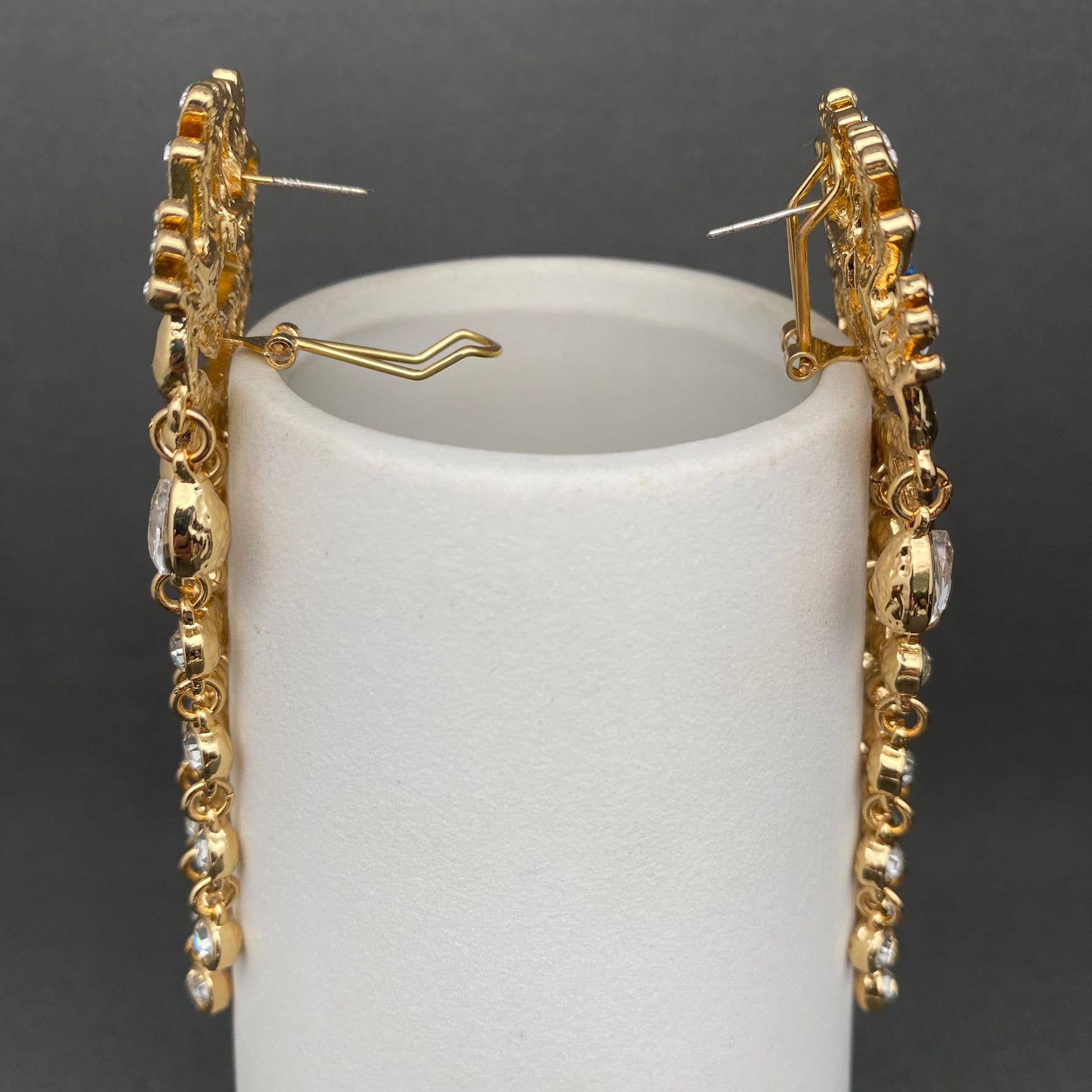 Fringe Eyes Earrings - Spiral Circle