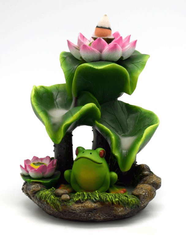 Frog Back Flow Burner - Spiral Circle