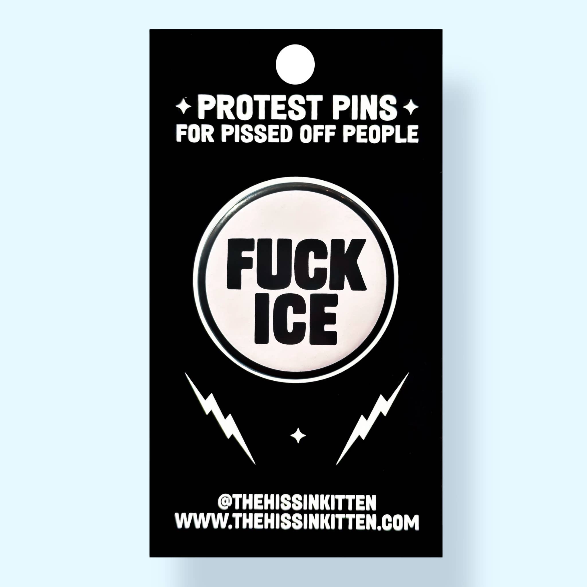 FUCK ICE (Button or Magnet!) - Spiral Circle