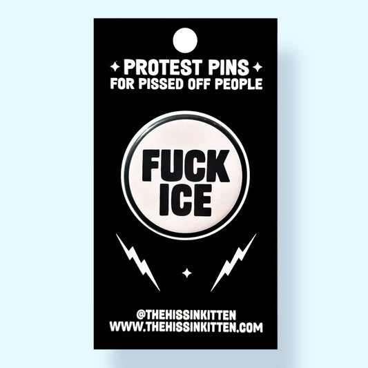 FUCK ICE (Button or Magnet!) - Spiral Circle