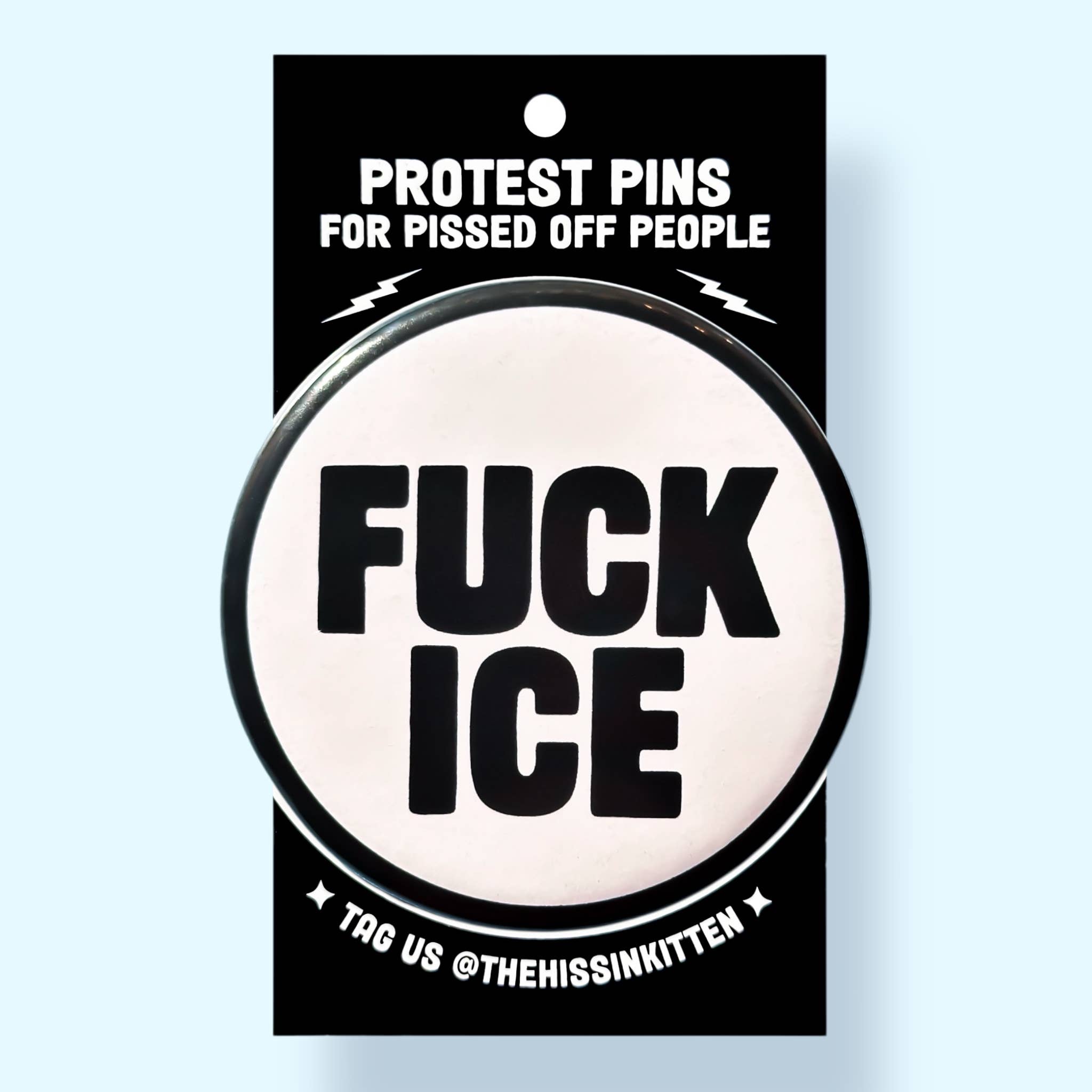 FUCK ICE (Button or Magnet!) - Spiral Circle