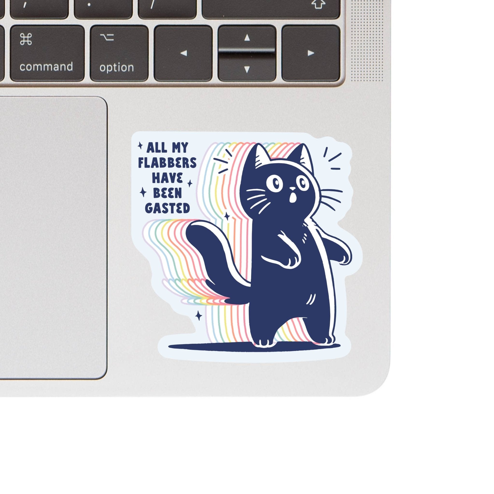 Funny Cute Kitty Cat Sarcastic High Quality Vinyl Sticker - Spiral Circle