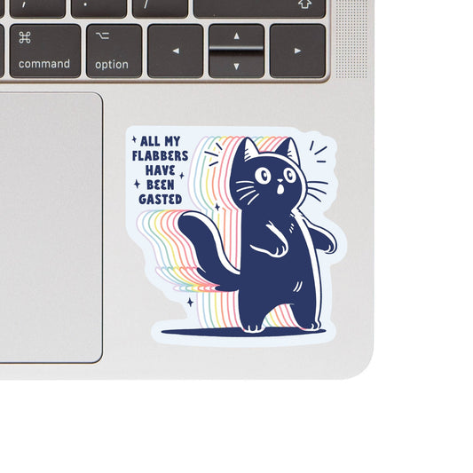 Funny Cute Kitty Cat Sarcastic High Quality Vinyl Sticker - Spiral Circle