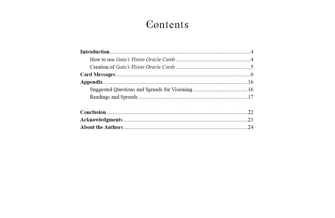 Gaia's Vision Oracle Cards - Spiral Circle