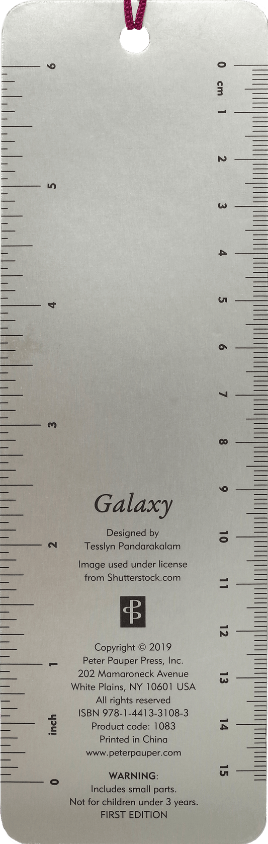 Galaxy Beaded Bookmark - Spiral Circle