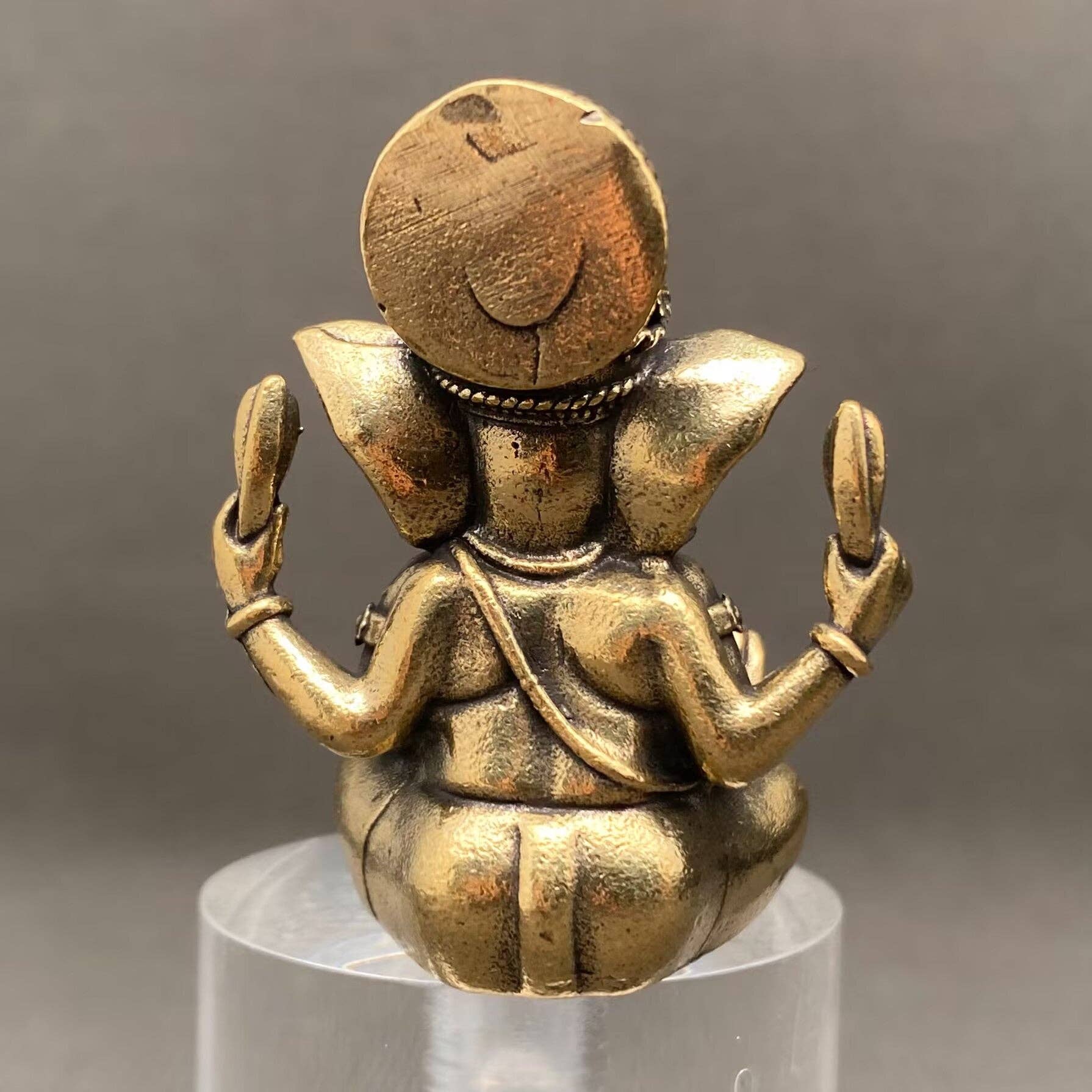 Ganesha | Brass Figurine - Spiral Circle