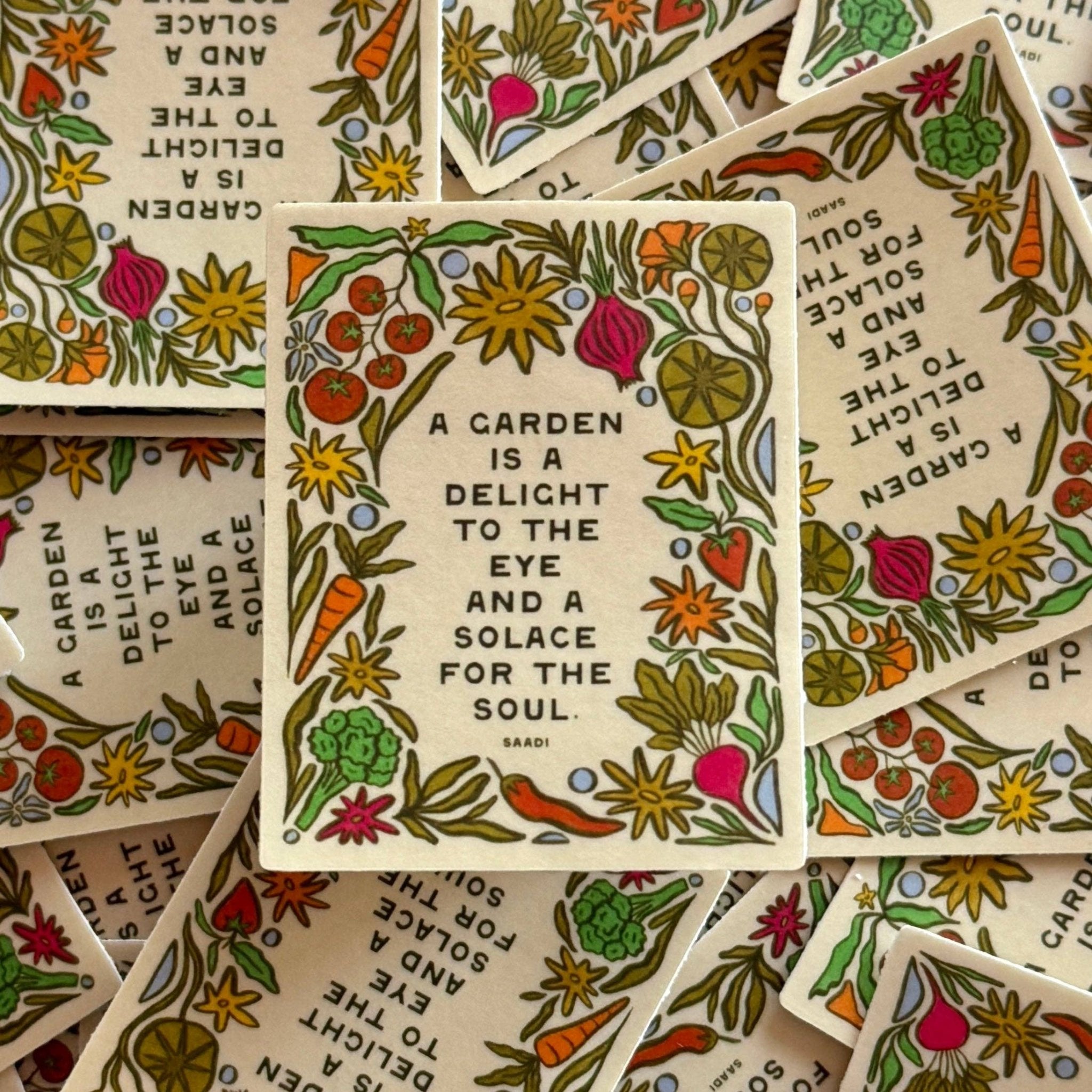 Garden Delight | Sticker - Spiral Circle
