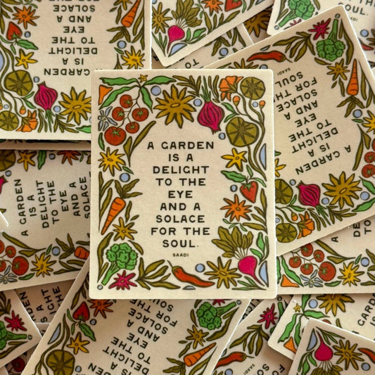 Garden Delight | Sticker - Spiral Circle