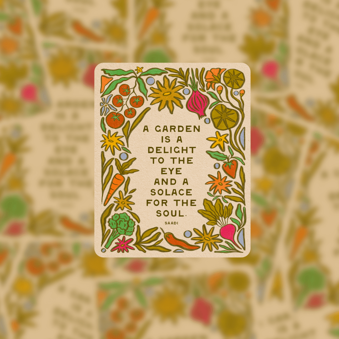 Garden Delight | Sticker - Spiral Circle
