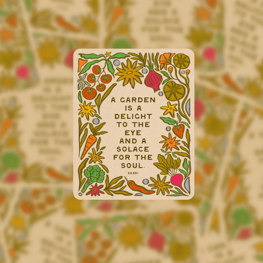 Garden Delight | Sticker - Spiral Circle
