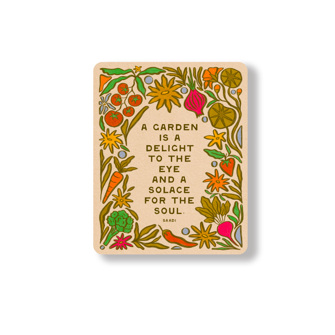 Garden Delight | Sticker - Spiral Circle