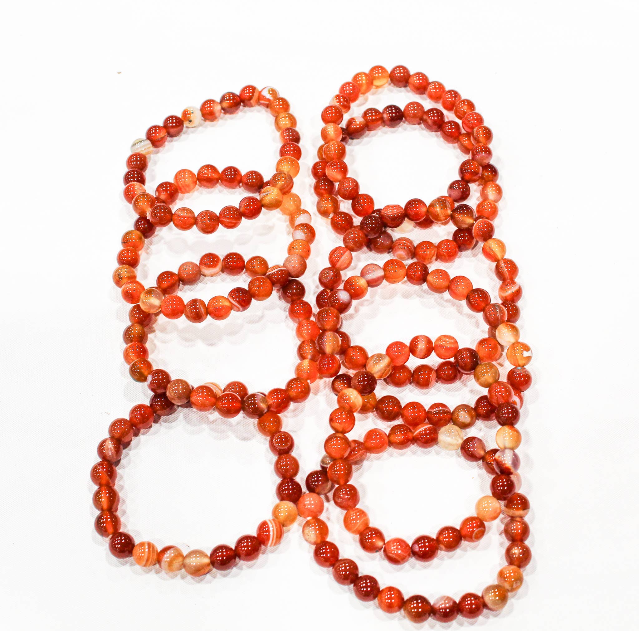 Gemstone Bracelets 8mm - Spiral Circle