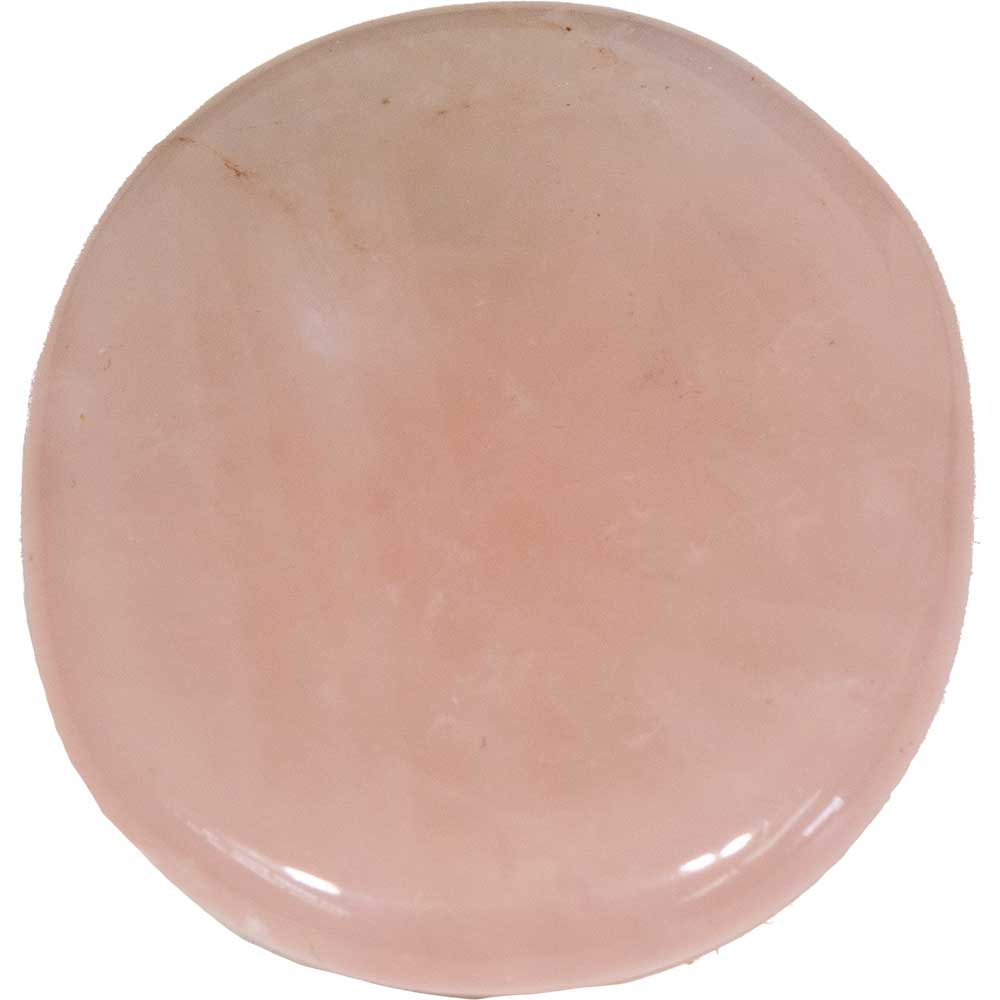 Gemstone Cell Phone Grip Holder - Rose Quartz Palm Stone - Spiral Circle