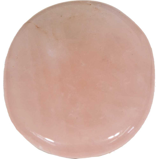 Gemstone Cell Phone Grip Holder - Rose Quartz Palm Stone - Spiral Circle