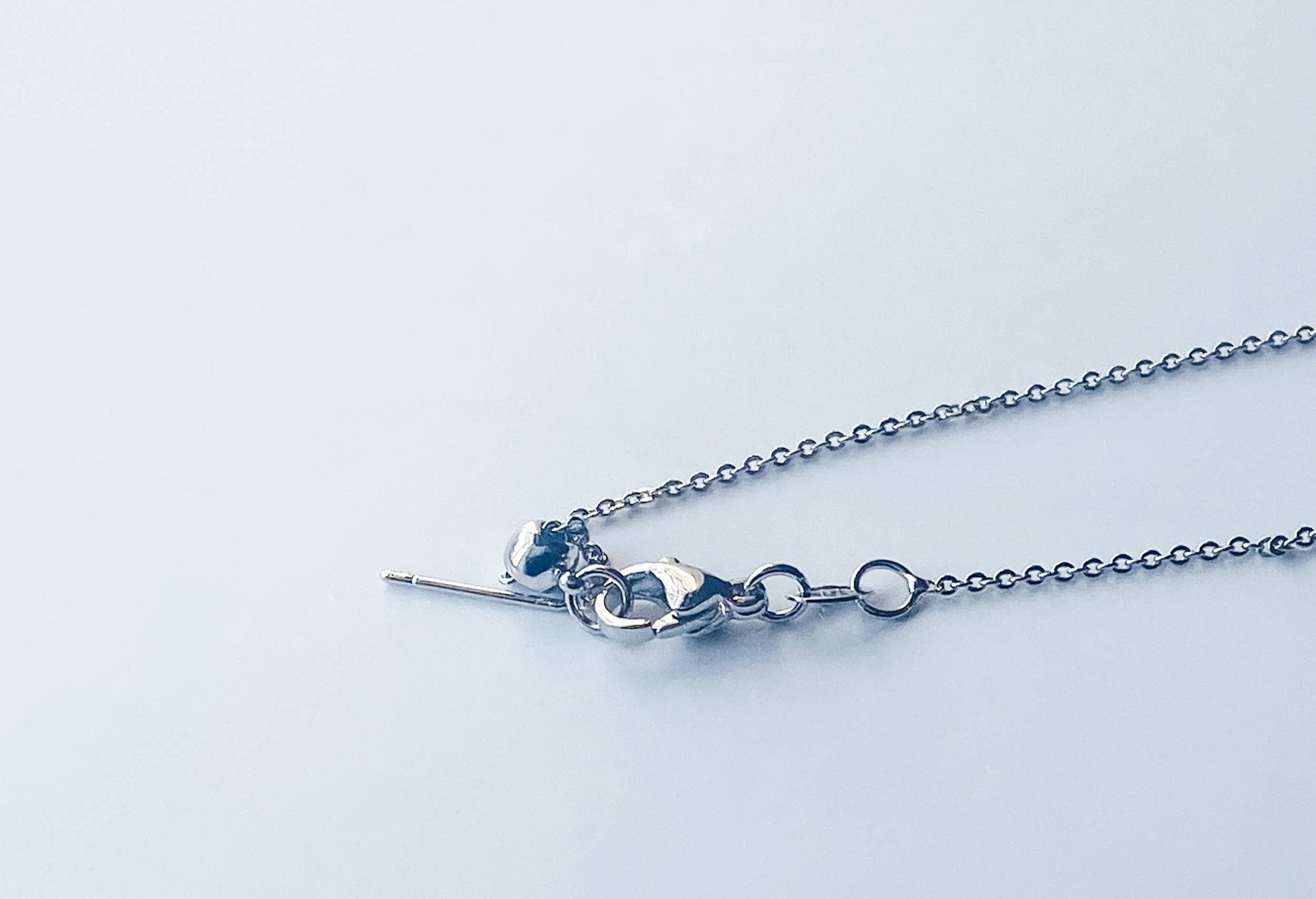 Gemstone Perfume Bottle Necklace - Oval - Spiral Circle