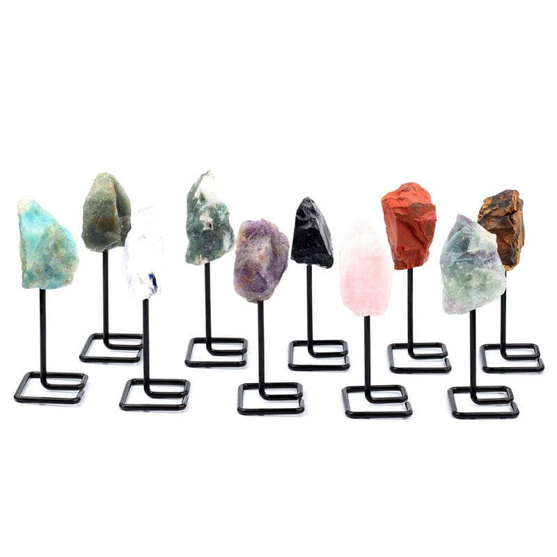 Gemstone Pin Stands - Spiral Circle