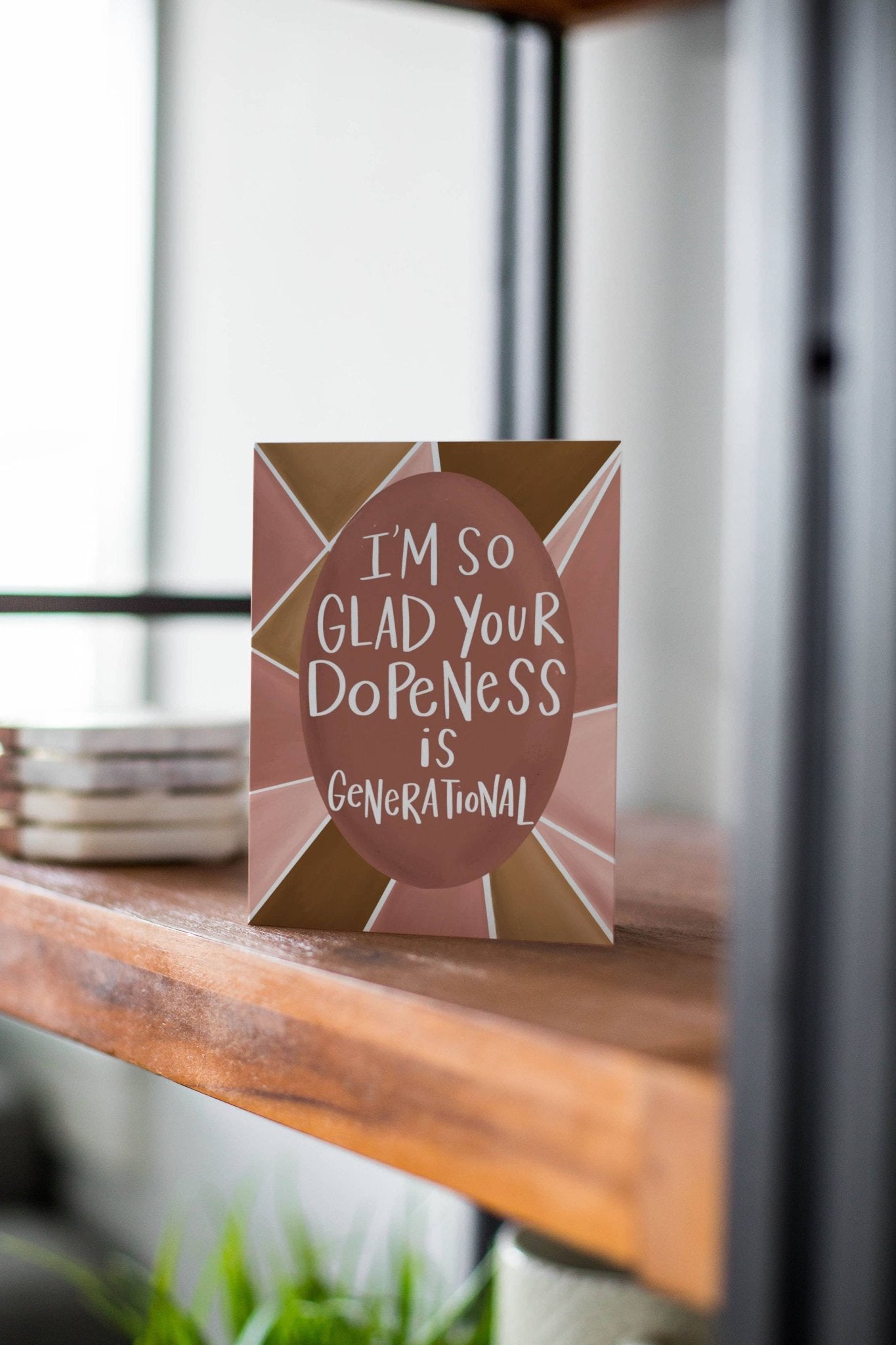 Generational Dopeness Card - Spiral Circle