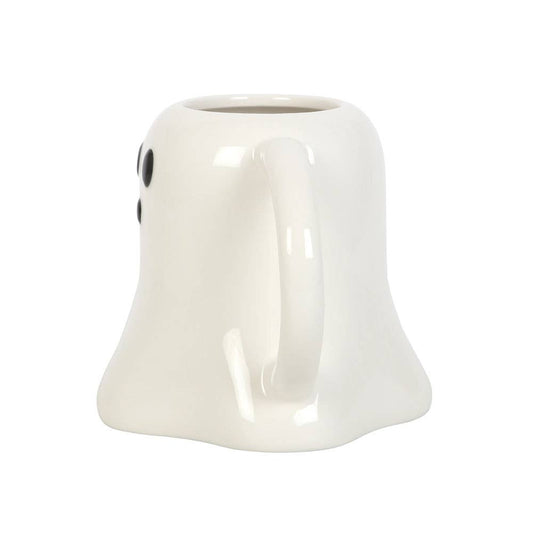 Ghost Shaped Spooky Halloween Mug - Spiral Circle