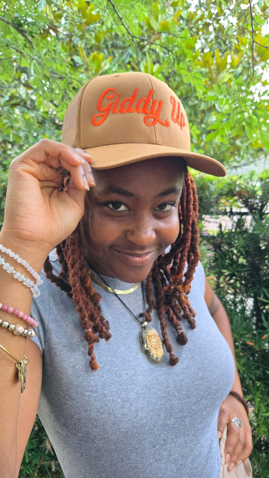 Giddy Up Trucker Hat - Spiral Circle