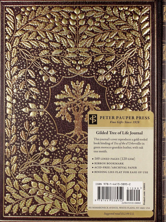 Gilded Tree of Life Journal - Spiral Circle