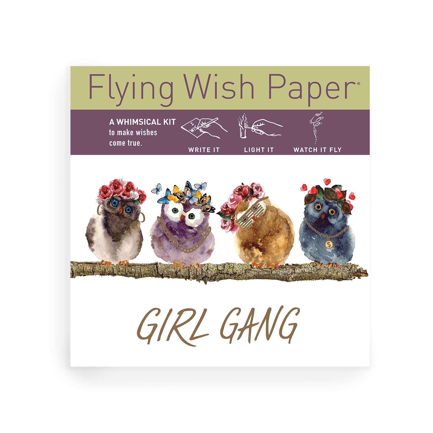 GIRL GANG / Mini Kit / 15 Wishing Papers + Accessories - Spiral Circle