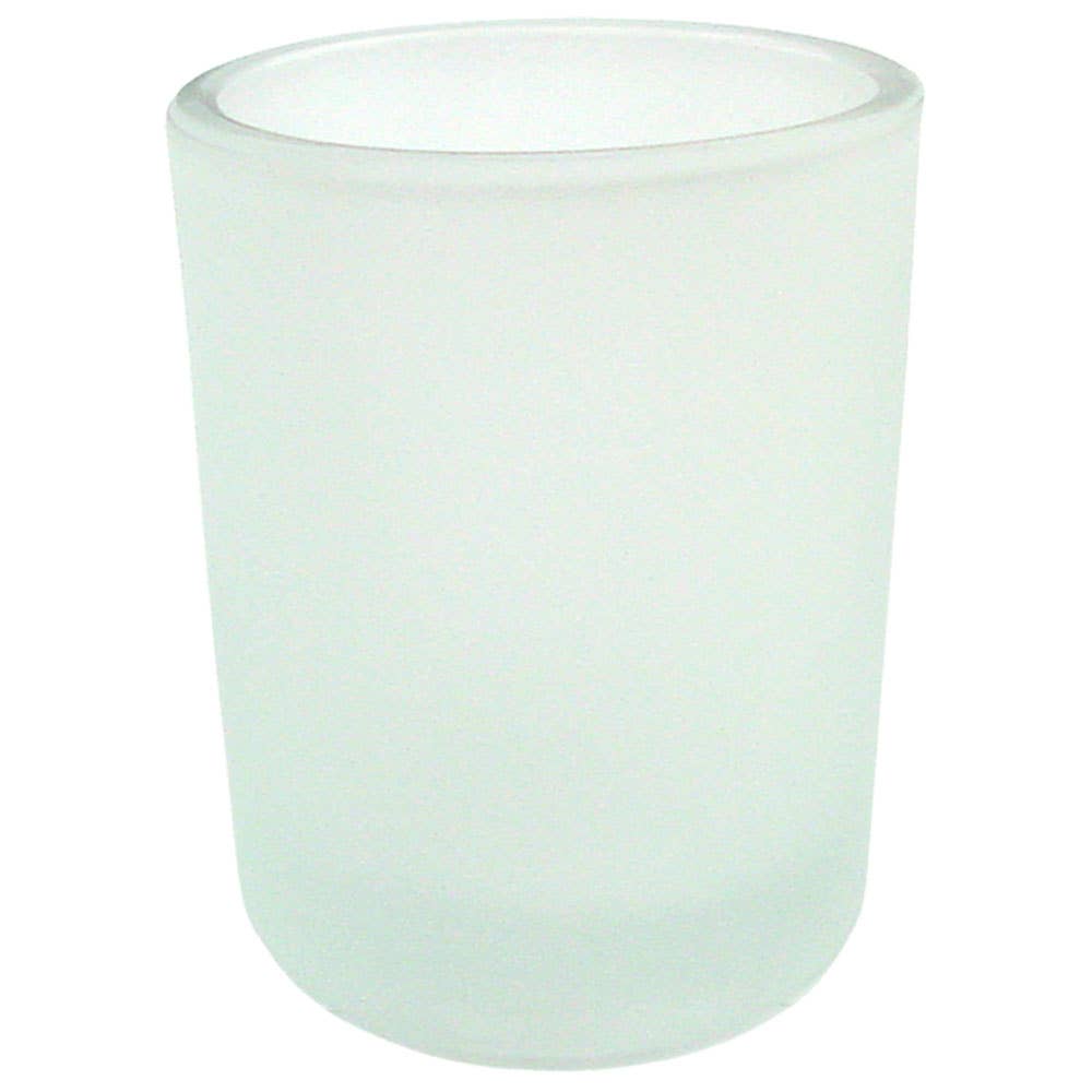 Glass Votive Holder Frosted Glass (Each) - Spiral Circle