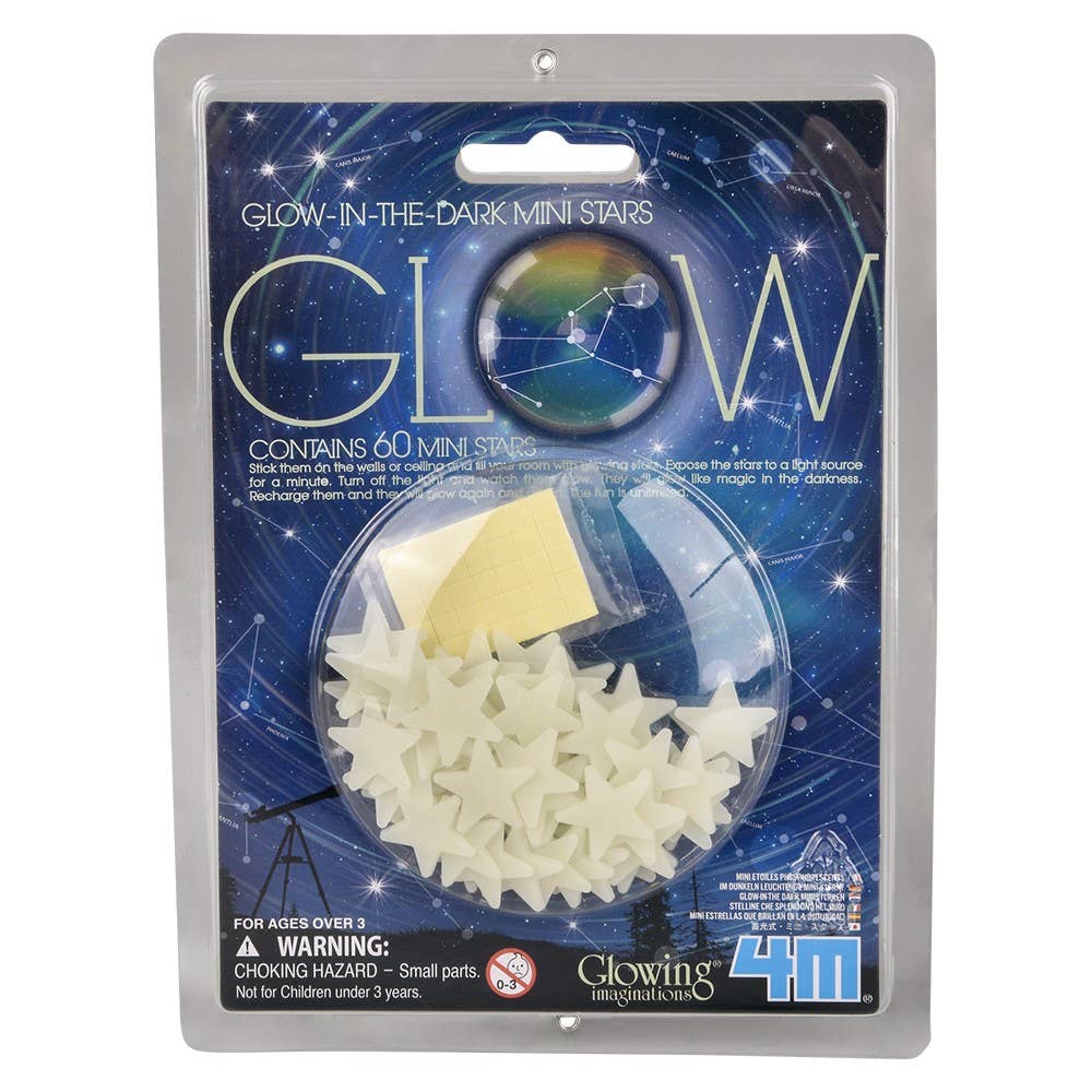 Glow - In - The - Dark Mini Stars - Spiral Circle