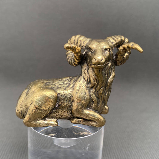 Goat | Brass Figurine - Spiral Circle