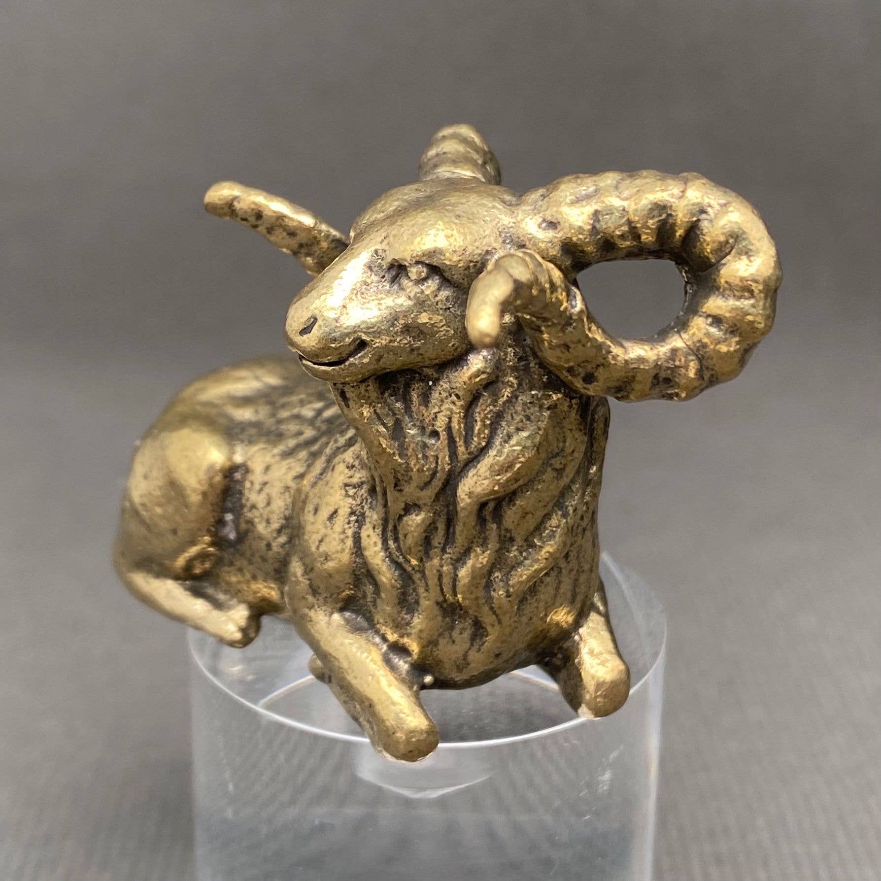 Goat | Brass Figurine - Spiral Circle