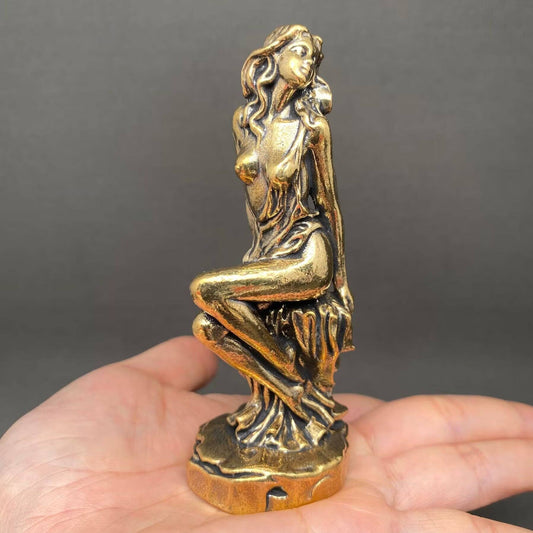 Goddess | Brass Figurine - Spiral Circle