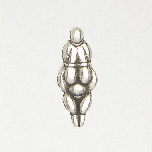Goddess Pewter Pendant Necklace - Fertility Goddess - Spiral Circle