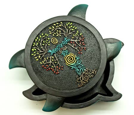 Goddess Tree of Life Box - Spiral Circle