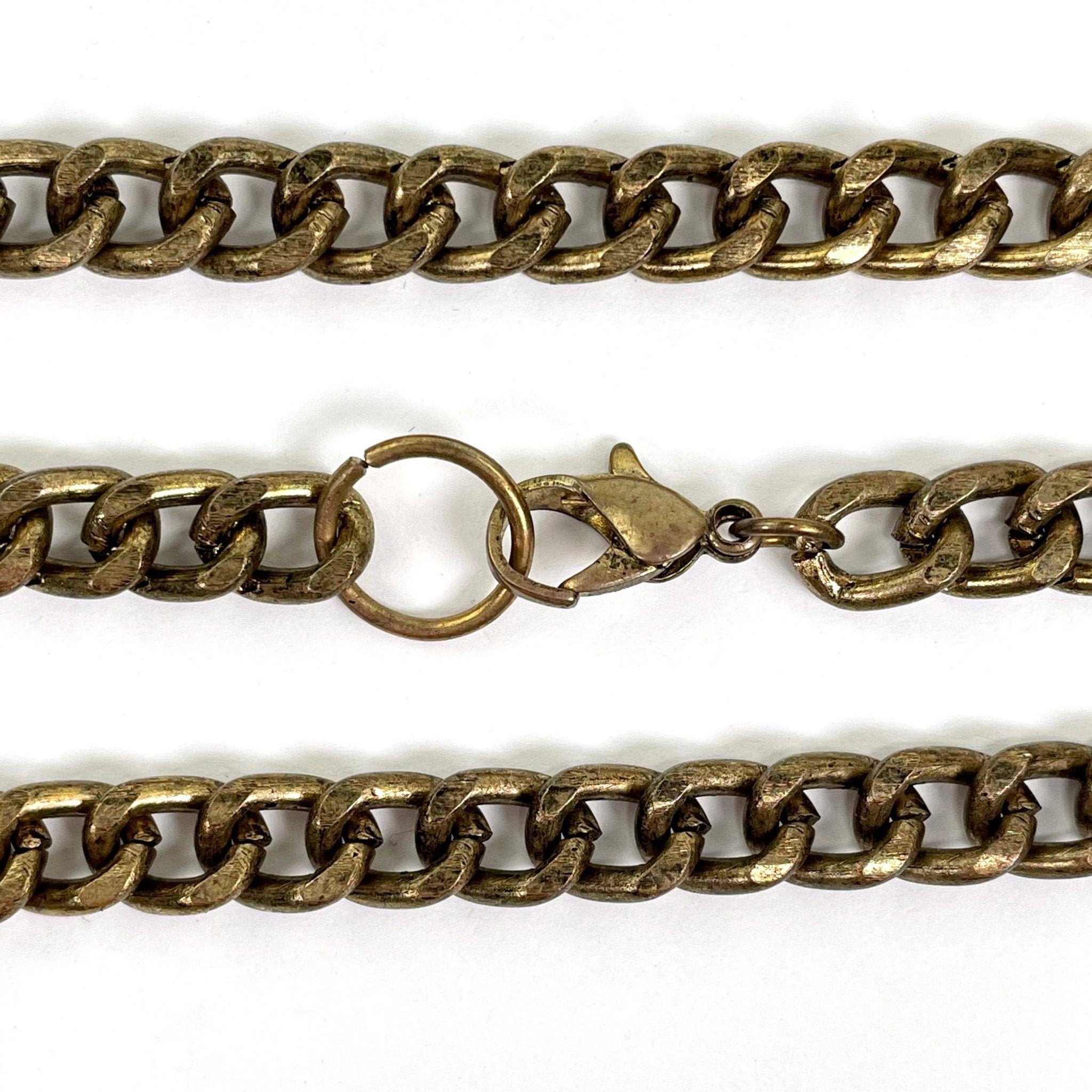 Gold Plated Chain | Crystal Quartz and Coin Necklace - Spiral Circle